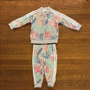 Adidas Infant Tricot Matching Set - Multicolor  Floral 12m